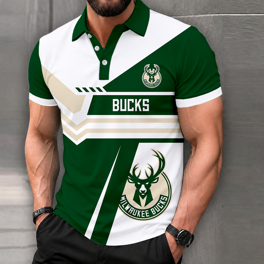 LIMITED DROP - NEW CUSTOMIZED NBA11 MBU MILWAUKEE BUCKS POLO SHIRT, ZIP POLO SHIRT & T-SHIRTS
