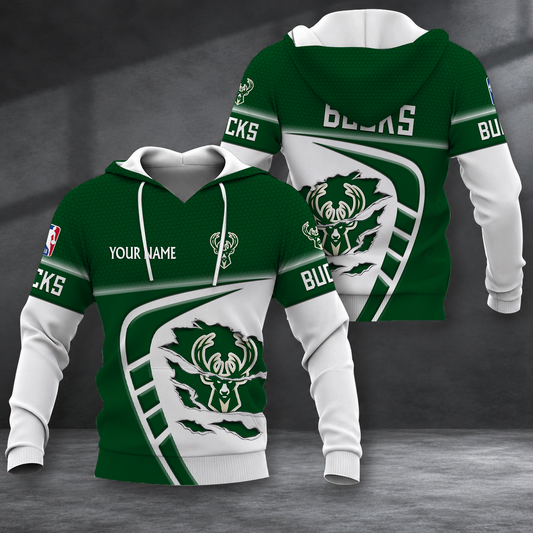 EXCLUSIVE EDITION - NEW CUSTOMIZED NBA11 MBU MILWAUKEE BUCKS T-SHIRT, POLO SHIRT, ZIP POLO SHIRT, SWEATSHIRT, HOODIE & ZIP HOODIE