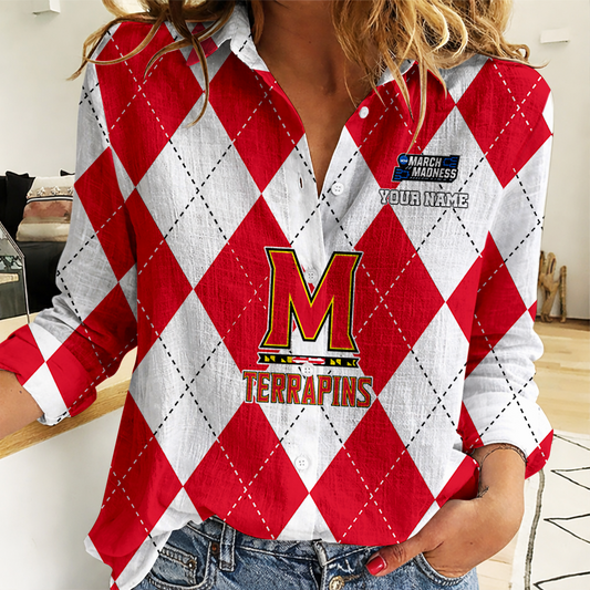 VIRAL EDITION - NEW CUSTOMIZED | NCAA MAM11 MLT ML TERRAPINS WOMEN CASUAL SHIRT FOR FAN
