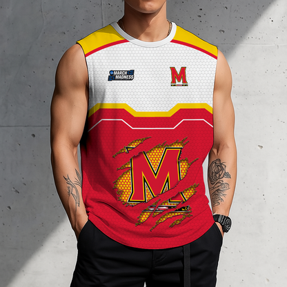 HOT DEAL - NEW CUSTOMIZED NCAA MAM11 MLT MARYLAND TERRAPINS MEN'S GYM SHIRT
