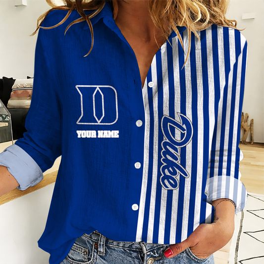HOT DEAL - NEW CUSTOMIZED DLD DL DEVILS WOMEN CASUAL SHIRT FOR FAN | NCAA MAM12