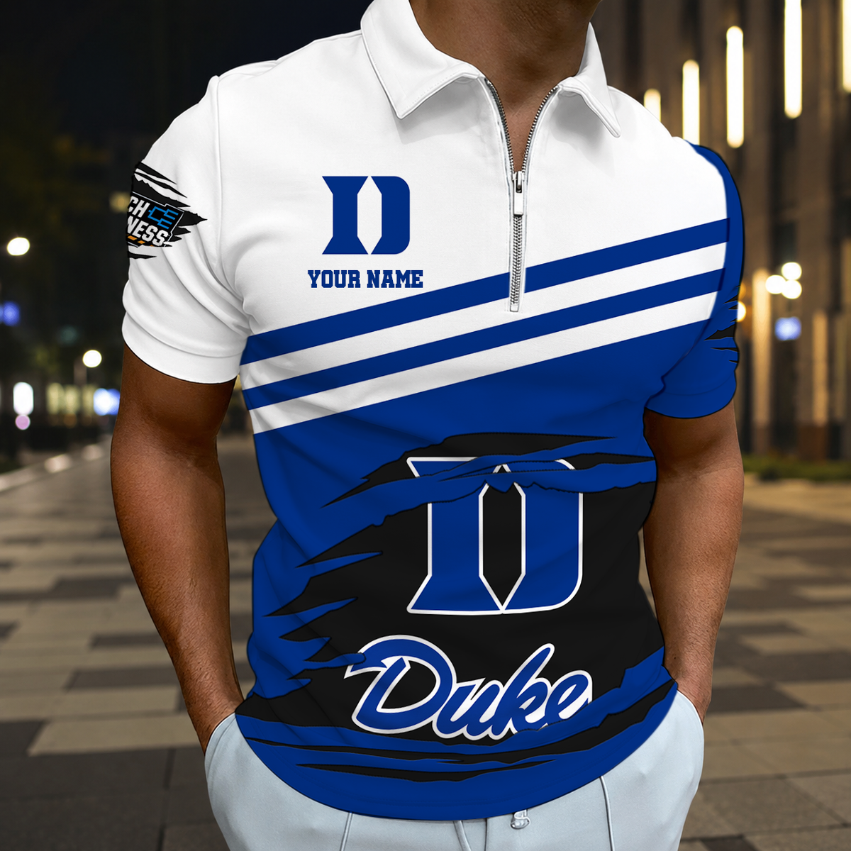 VIRAL EDITION - NEW CUSTOMIZED NCAA MAM12 DLD DUKE BLUE DEVILS T-SHIRT, POLO SHIRT, ZIP POLO SHIRT, SWEATSHIRT, HOODIE & ZIP HOODIE