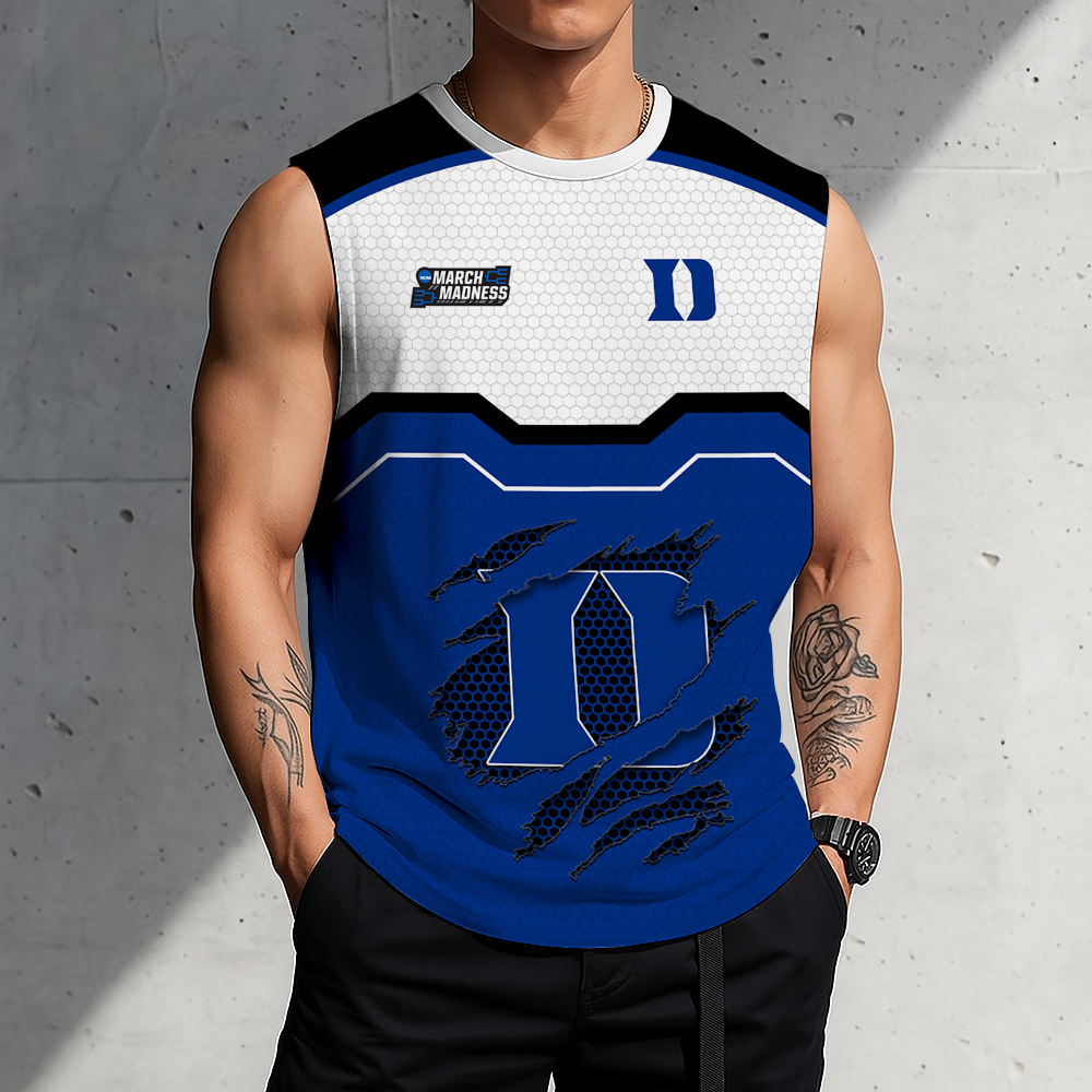 HOT DEAL - NEW CUSTOMIZED NCAA MAM12 DLD DUKE BLUE DEVILS MEN'S GYM SHIRT