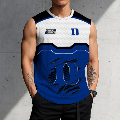 HOT DEAL - NEW CUSTOMIZED NCAA MAM12 DLD DUKE BLUE DEVILS MEN'S GYM SHIRT