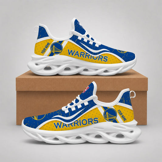 EXCLUSIVE EDITION - NEW CUSTOMIZED NBA12 GSW GOLDEN STATE WARRIORS MAX SOUL SHOES