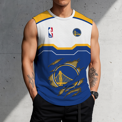 [LIMITED EDITION] NEW CUSTOMIZED NBA12 GSW GOLDEN STATE WARRIORS MEN'S TANK TOP