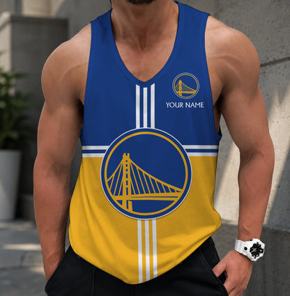 VIRAL EDITION - NEW CUSTOMIZED GSW GOLDEN STATE WARRIORS MEN'S TANK TOP - NBA12
