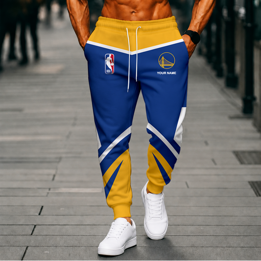 SPECIAL EDITION - NEW CUSTOMIZED NBA12 GSW GOLDEN STATE WARRIORS SWEATPANTS