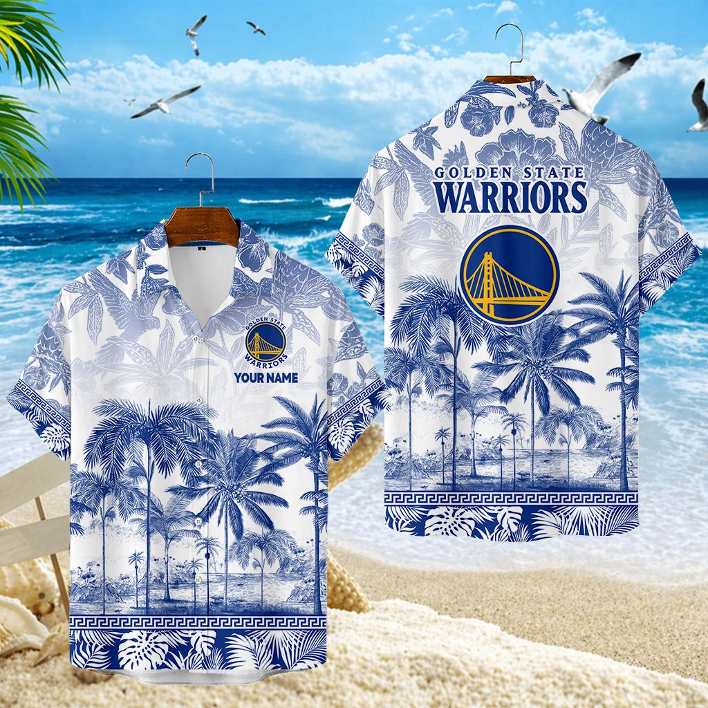 ELITE EDITION - NEW CUSTOMIZED GSW GOLDEN STATE WARRIORS UNISEX HAWAIIAN SHIRT - NBA12