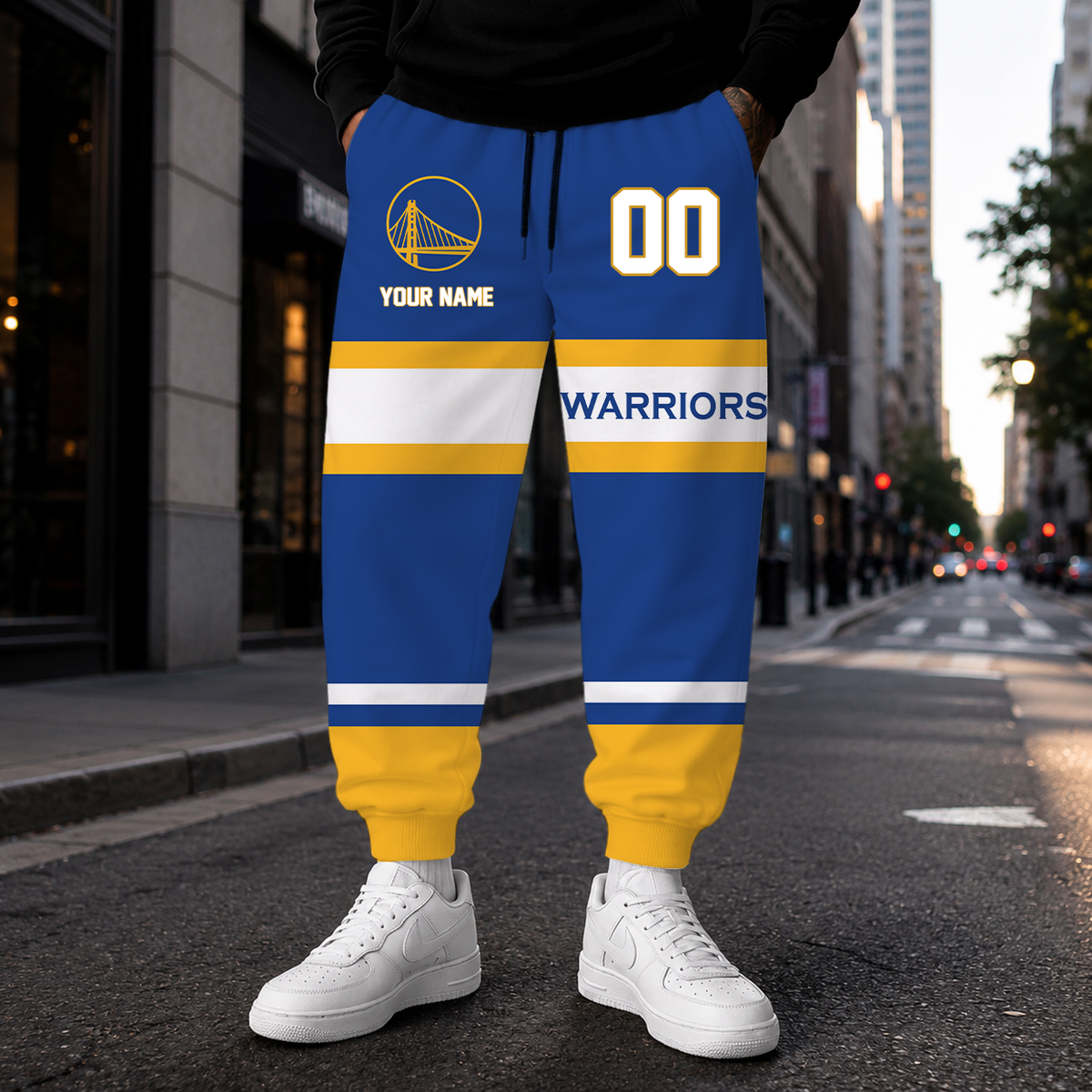[HOT DEAL] NEW CUSTOMIZED NBA12 GSW GOLDEN STATE WARRIORS SWEATPANTS