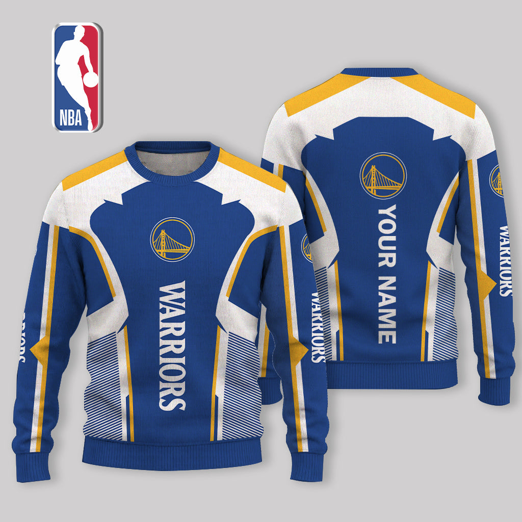 VIRAL EDITION - NEW CUSTOMIZED GSW GOLDEN STATE WARRIORS UGLY SWEATER - NBA12
