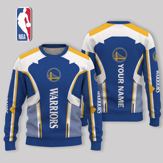 VIRAL EDITION - NEW CUSTOMIZED GSW GOLDEN STATE WARRIORS UGLY SWEATER - NBA12
