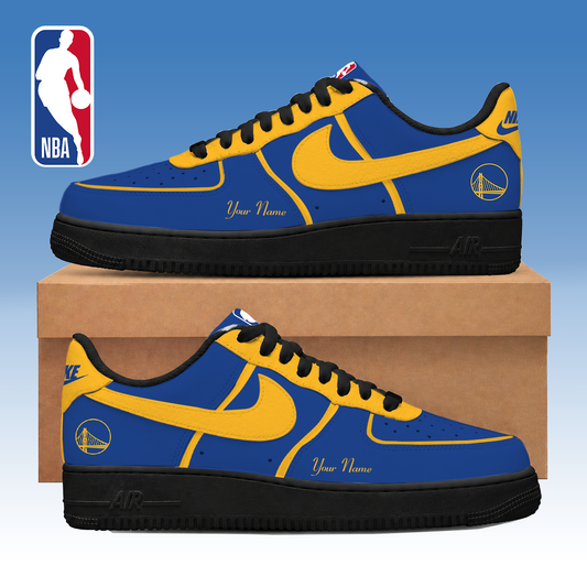 LIMITED DROP - NEW CUSTOMIZED GSW GOLDEN STATE WARRIORS AF1 SNEAKERS - NBA12