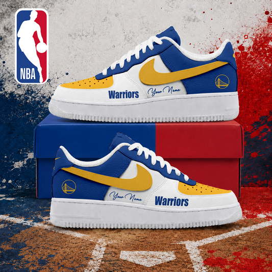 VIRAL EDITION - NEW CUSTOMIZED NBA12 GSW GOLDEN STATE WARRIORS AF1 SNEAKERS