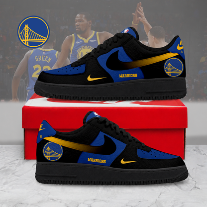HOT DEAL - NEW CUSTOMIZED NBA12 GSW GOLDEN STATE WARRIORS AF1 SNEAKERS