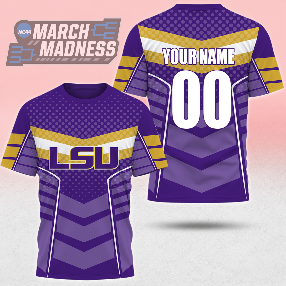 LIMITED EDITION - NEW CUSTOMIZED NCAA MAM13 LST LSU TIGERS T-SHIRT, POLO SHIRT, ZIP POLO SHIRT, SWEATSHIRT, HOODIE & ZIP HOODIE