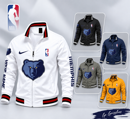 FINAL SALE - NEW CUSTOMIZED NBA13 MGR MEMPHIS GRIZZLIES MULTICOLOR MEN'S CASUAL JACKET