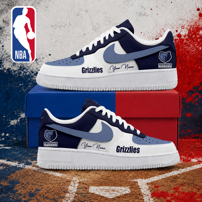 VIRAL EDITION - NEW CUSTOMIZED NBA13 MGR MEMPHIS GRIZZLIES AF1 SNEAKERS