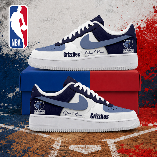 VIRAL EDITION - NEW CUSTOMIZED NBA13 MGR MEMPHIS GRIZZLIES AF1 SNEAKERS