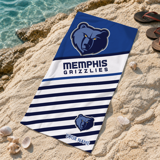 ELITE EDITION - NEW CUSTOMIZED MGR MEMPHIS GRIZZLIES BEACH TOWEL FOR FAN - NBA13