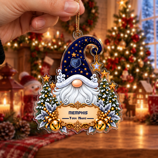 ELITE EDITION - NEW CUSTOMIZED NBA13 MGR MEMPHIS GRIZZLIES CHRISTMAS ACRYLIC ORNAMENT