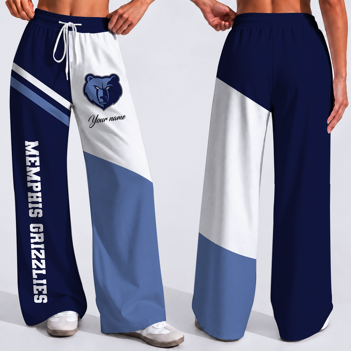 SPECIAL EDITION - NEW CUSTOMIZED NBA13 MGR MEMPHIS GRIZZLIES WOMEN'S WIDE LEG PANTS