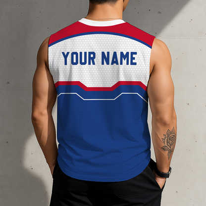 [LIMITED EDITION] NEW CUSTOMIZED NBA14 DPI DETROIT PISTONS MEN'S TANK TOP