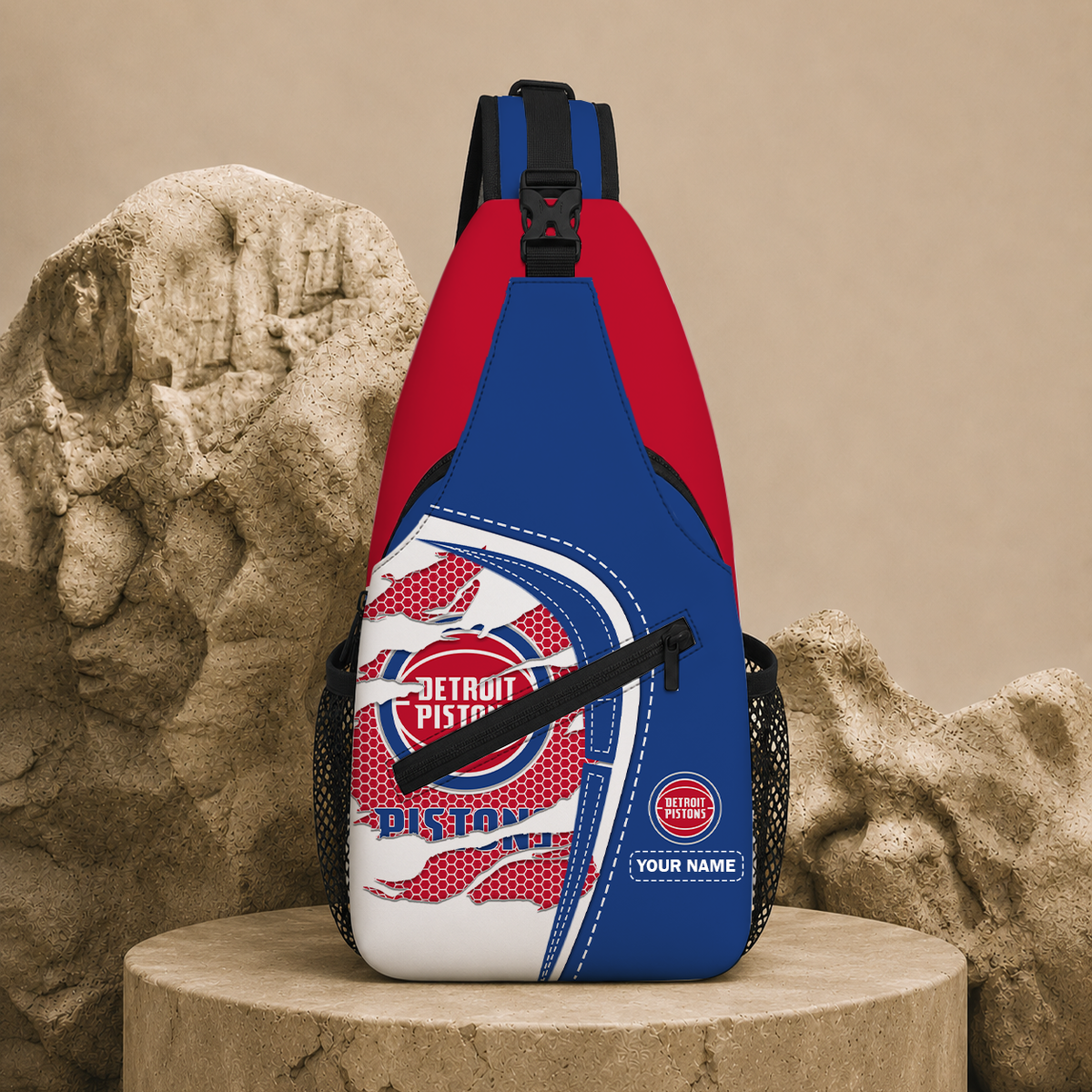 HOT DEAL - NEW CUSTOMIZED DPI DETROIT PISTONS SLING BAG - NBA14