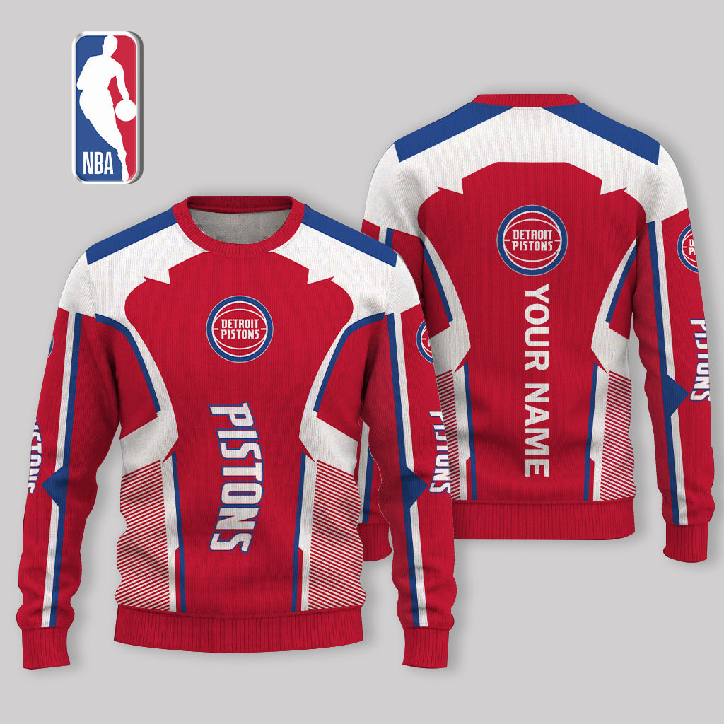VIRAL EDITION - NEW CUSTOMIZED DPI DETROIT PISTONS UGLY SWEATER - NBA14