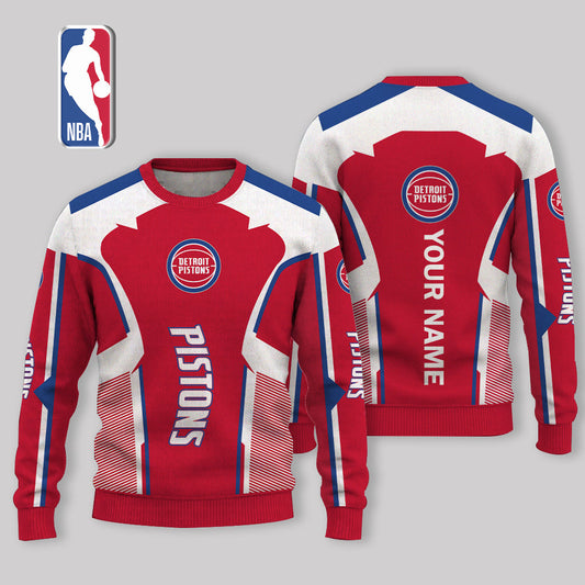 VIRAL EDITION - NEW CUSTOMIZED DPI DETROIT PISTONS UGLY SWEATER - NBA14