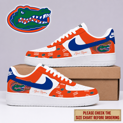 MEGA SALE - NEW CUSTOMIZED FLG FLORIDA GATORS AF1 SHOES - NCAA MAM14