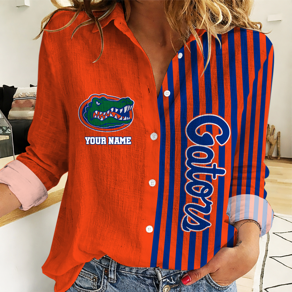 HOT DEAL - NEW CUSTOMIZED FLG FL GATORS WOMEN CASUAL SHIRT FOR FAN | NCAA MAM14