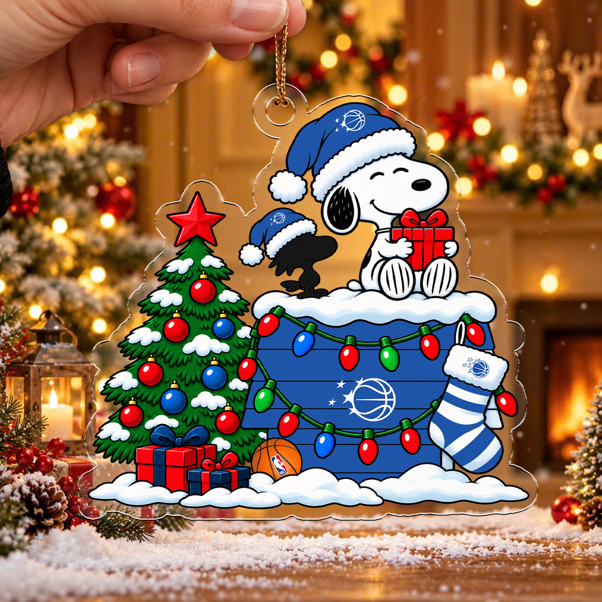 [HOT DEAL] NEW CUSTOMIZED NBA15 OMA ORLANDO MAGIC CHRISTMAS ACRYLIC ORNAMENT