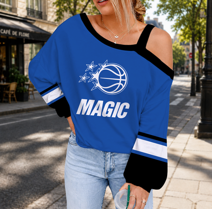 VIRAL EDITION - NEW CUSTOMIZED NBA15 OMA ORLANDO MAGIC DROP SHOULDER SWEATSHIRT
