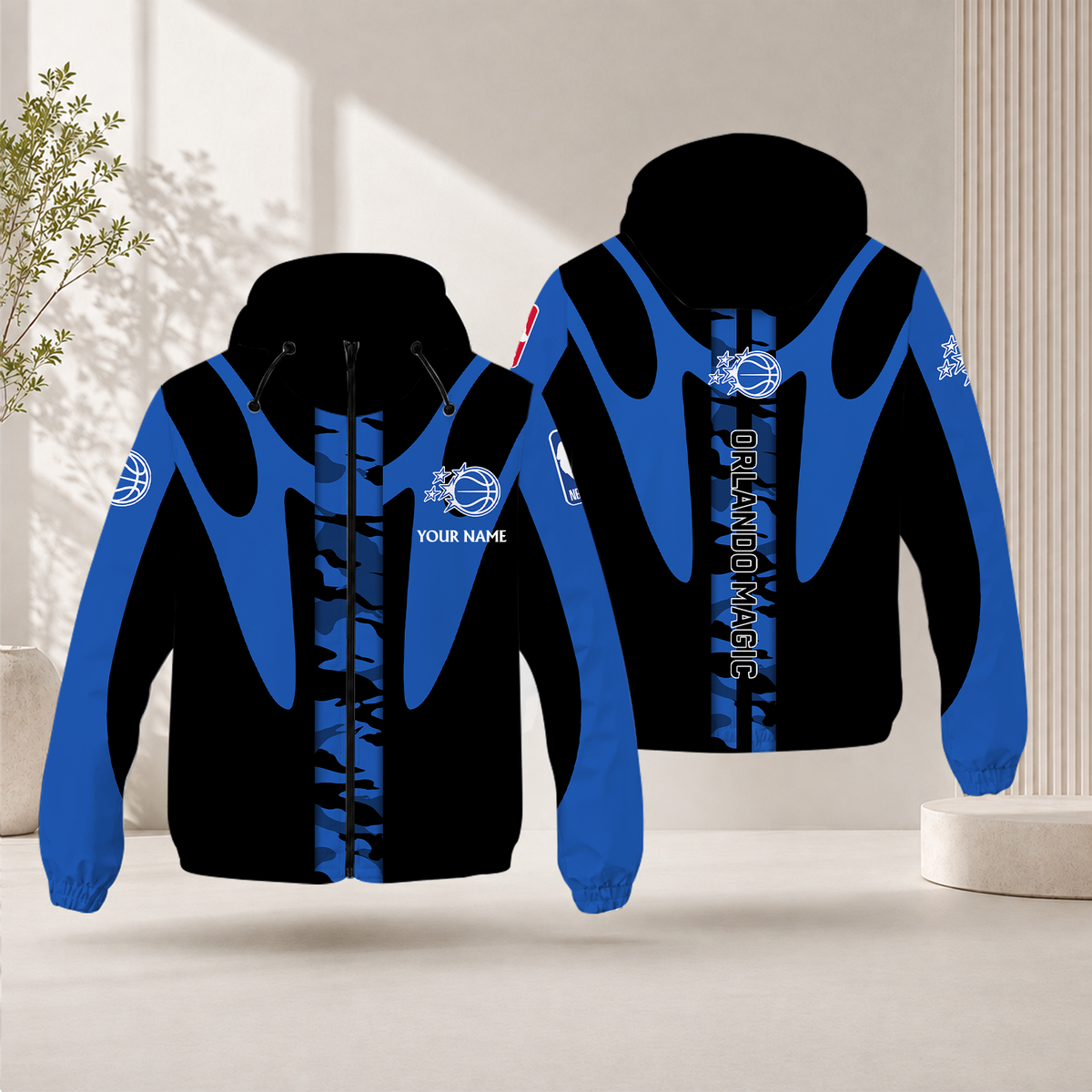 SPECIAL EDITION - NEW CUSTOMIZED NBA15 OMA ORLANDO MAGIC WINDBREAKER JACKET