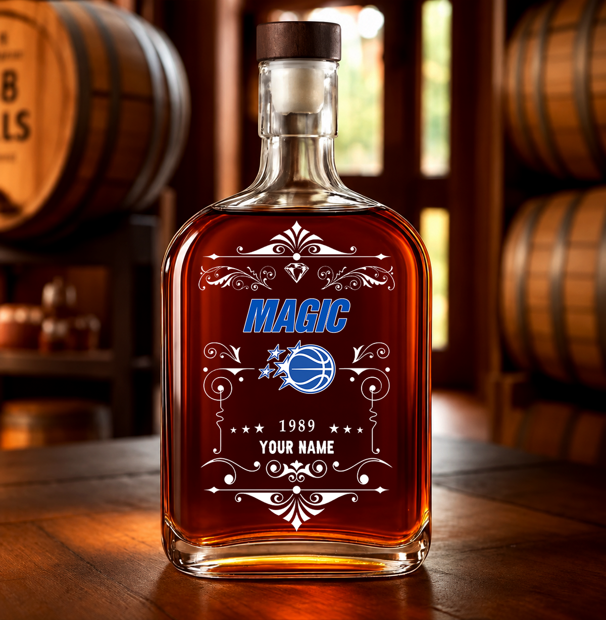 [FINAL SALE] NEW CUSTOMIZED NBA15 OMA ORLANDO MAGIC LUXURY WHISKEY BOTTLE 450ML