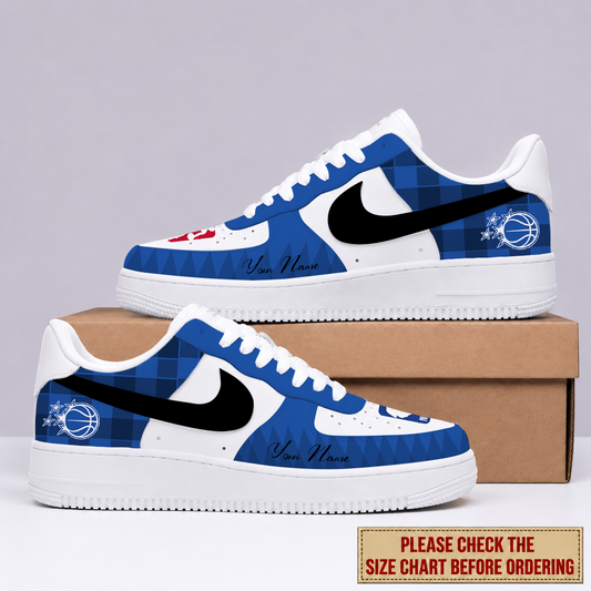 FINAL SALE - NEW CUSTOMIZED NBA15 OMA ORLANDO MAGIC AF1 SNEAKERS
