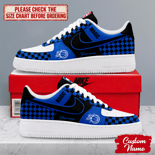 FINAL SALE - NEW CUSTOMIZED NBA15 OMA ORLANDO MAGIC AF1 SNEAKERS