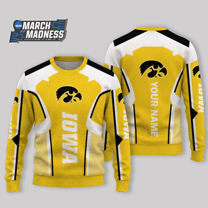 HOT DEAL - NEW CUSTOMIZED NCAA MAM16 IWH IOWA HAWKEYES UGLY SWEATER