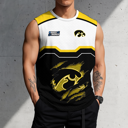HOT DEAL - NEW CUSTOMIZED NCAA MAM16 IWH IOWA HAWKEYES MEN'S GYM SHIRT