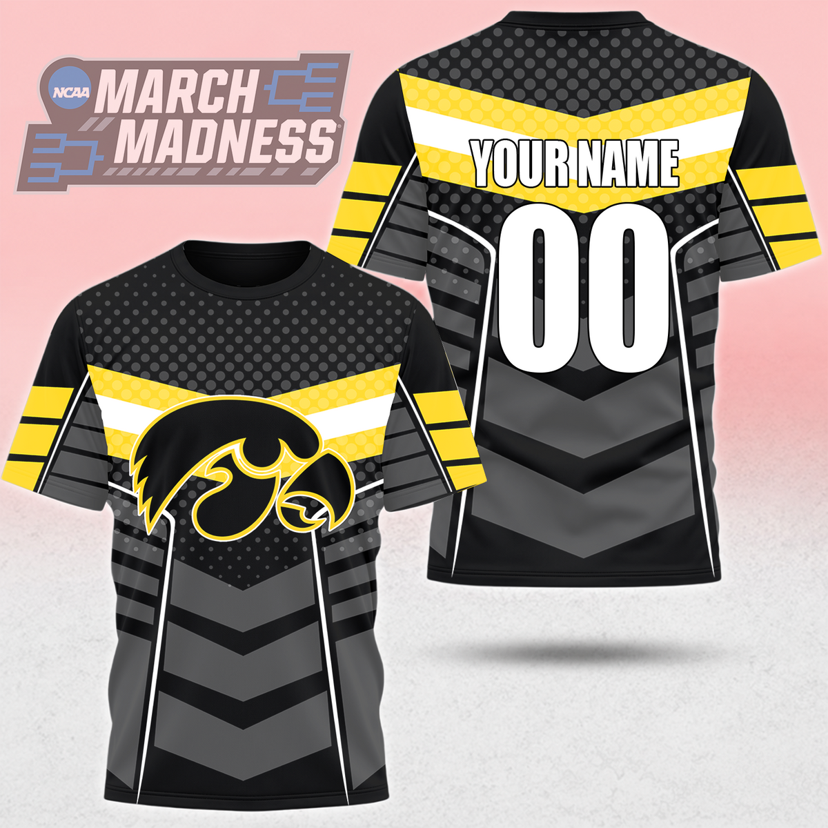 LIMITED EDITION - NEW CUSTOMIZED NCAA MAM16 IWH IOWA HAWKEYES T-SHIRT, POLO SHIRT, ZIP POLO SHIRT, SWEATSHIRT, HOODIE & ZIP HOODIE