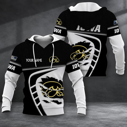FINAL SALE - NEW CUSTOMIZED NCAA MAM16 IWH IOWA HAWKEYES T-SHIRT, POLO SHIRT, ZIP POLO SHIRT, SWEATSHIRT, HOODIE & ZIP HOODIE