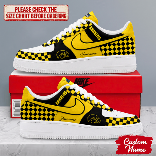 MEGA SALE - NEW CUSTOMIZED NCAA MAM16 IWH IOWA HAWKEYES AF1 SHOES