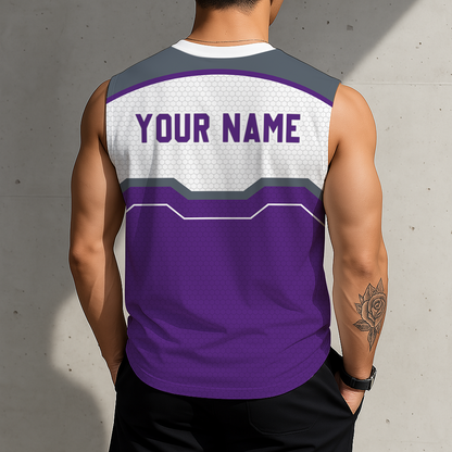 [LIMITED EDITION] NEW CUSTOMIZED NBA16 SKI SACRAMENTO KINGS MEN'S TANK TOP