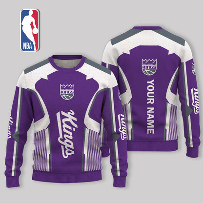 VIRAL EDITION - NEW CUSTOMIZED SKI SACRAMENTO KINGS UGLY SWEATER - NBA16