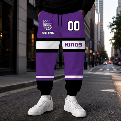 [HOT DEAL] NEW CUSTOMIZED NBA16 SKI SACRAMENTO KINGS SWEATPANTS