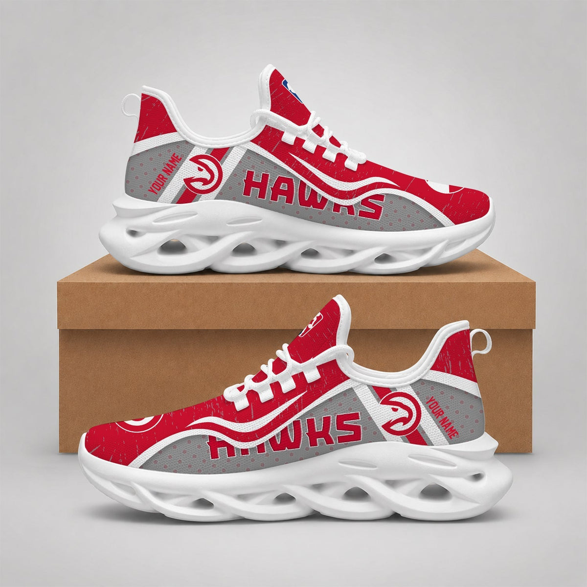 EXCLUSIVE EDITION - NEW CUSTOMIZED NBA17 AHA ATLANTA HAWKS MAX SOUL SHOES