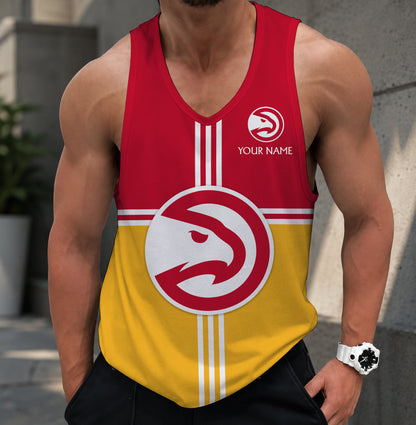 VIRAL EDITION - NEW CUSTOMIZED AHA ATLANTA HAWKS MEN'S TANK TOP - NBA17