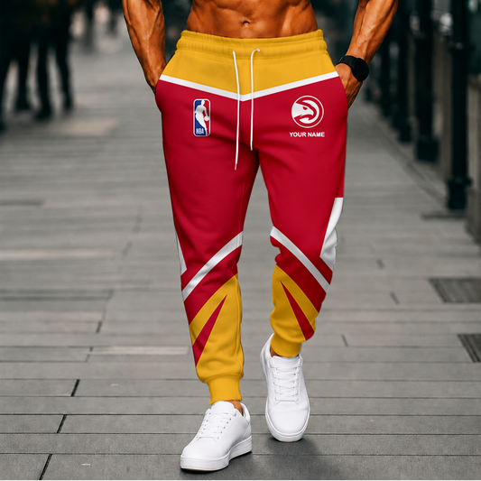 SPECIAL EDITION - NEW CUSTOMIZED NBA17 AHA ATLANTA HAWKS SWEATPANTS