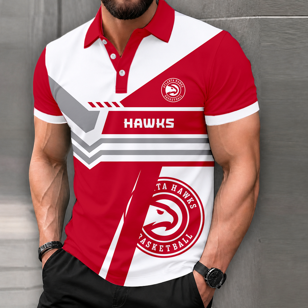 LIMITED DROP - NEW CUSTOMIZED NBA17 AHA ATLANTA HAWKS POLO SHIRT, ZIP POLO SHIRT & T-SHIRTS
